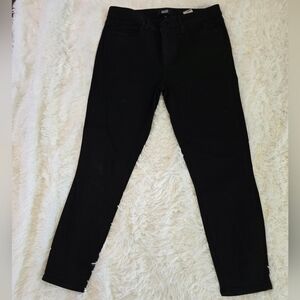 PAIGE Hoxton Crop Black Skinny Jeans. Size 30. EUC.
